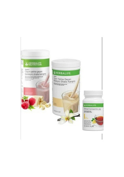Herbalife Ahududulu Ve Beyaz Çikolatalı Shake,vanilyalı Shake,limonlu Bitkisel Kons.çay 50gr Birer Adet