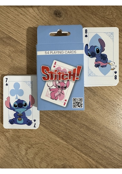 Stitch Figürlü İskambil Ve Poker Kartı