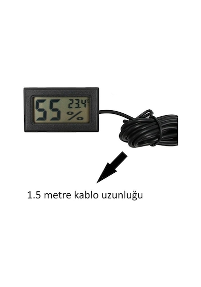 Wellhise Tpm-11 Sıcaklık ve Nem Termometre Kuluçka N11.607