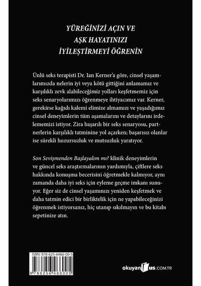Son Sevişmenden Başlayalım Mı : Seks Terapistinin Odasından Hikayeler