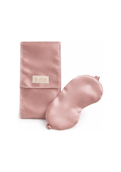 Seyahat Kılıflı Saten Göz Bandı Pembe - 881978481 Pembe