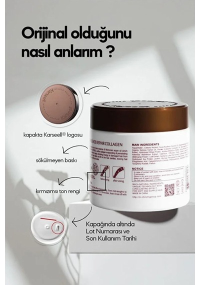 Maca Power Maca Essence Repair Collagen Yıpranmış Saçlar İçin Onarıcı Saç Maskesi 500 Ml - 696933269