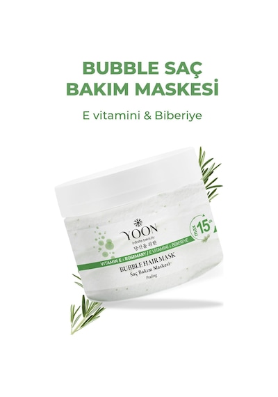 Yoon E Vitamin & Peeling Etkili Biberiye Saç Maskesi 2 x 250 ML