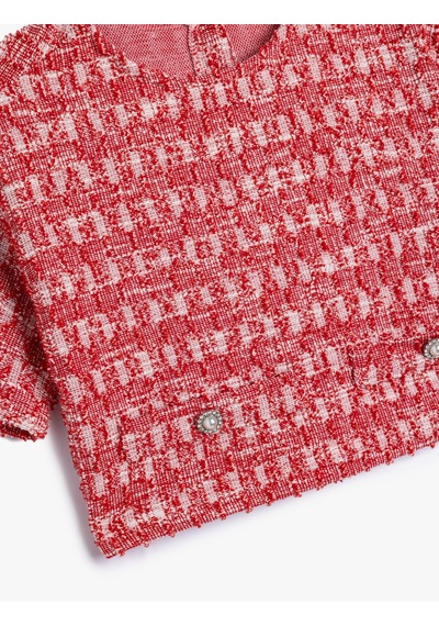 Koton Crop Tüvit Bluz Kısa Kollu Yuvarlak Yaka Cepli Düğmeli Kırmızı Desenli 5wkg60053ak Kırmızı Desenli Kırmızı Koton Crop Tüvit Bluz Kısa Kollu Yuvarlak Yaka Cepli Düğmeli Kırmızı Desenli 5wkg60053ak Kırmızı Desenli Kırmızı