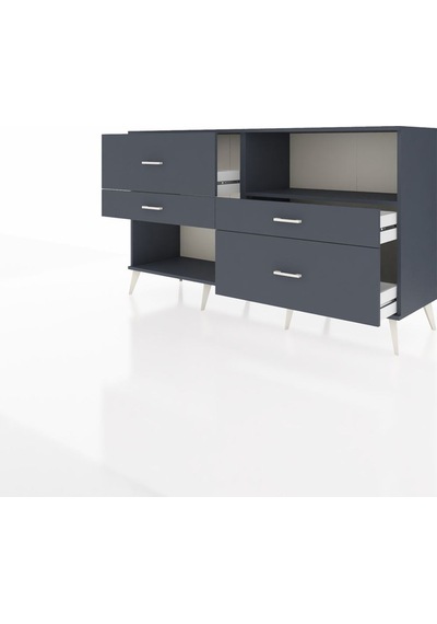 Hyperion Konsol Tek Raflı 4 Çekmeceli 176x44x99 Antrasit-antrasi Antrasit-antrasit Hyperion Konsol Tek Raflı 4 Çekmeceli 176x44x99 Antrasit-antrasi Antrasit-antrasit