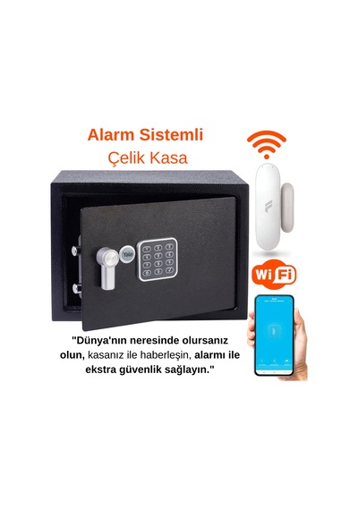 Yale Wi-fi Alarmlı Dijital Orta Boy Kollu Kasa - Ysv/250/db1