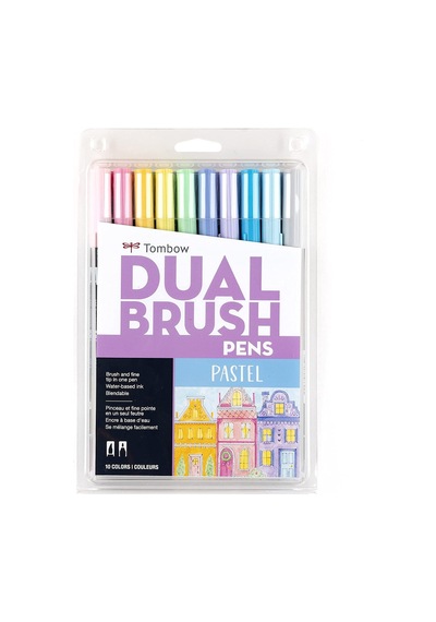 Tombow Grafik Kalemi Ab-T Dual Seti Pastel 10 Renk 56187