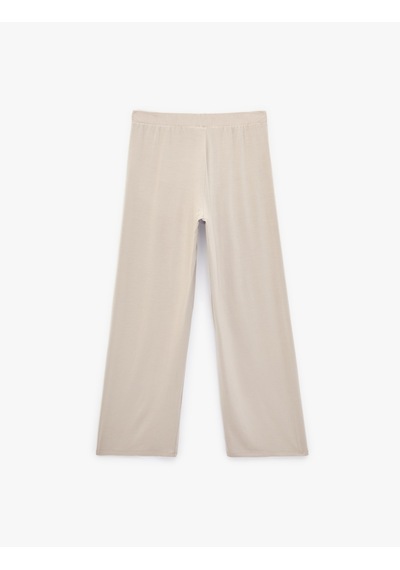 Koton Rahat Kesim Bisiklet Yaka Kısa Kollu Modal Pijama Üstü Gri 6slk40010mk