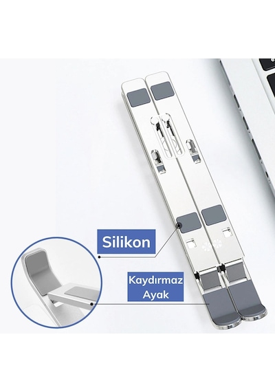 Ayarlanabilir Dizüstü Destek Tabanı Tamamen Katlanabilir Taşınabilir Laptop Yükseltici 5570
