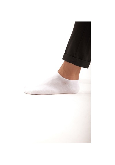 Bamboo Star Bambu Erkek Sneaker 3 Siyah- 3 Beyaz Çorap Dikişsiz Bilekte Görünmez Spor Çorap Premium 6'lı Paket Siyah - Beyaz