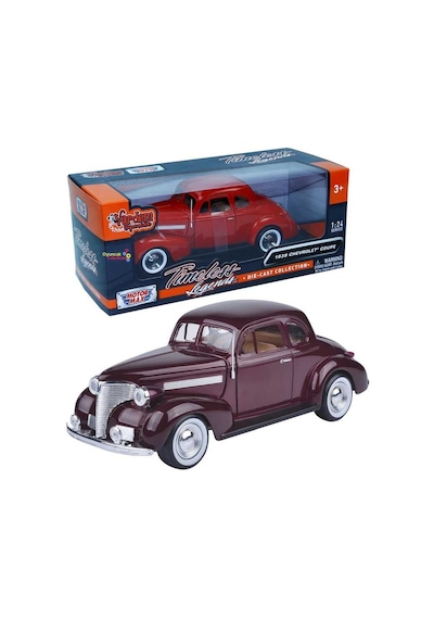 Motormax Model Araba 1 24 1939 Chevrolet Coupe Bordo