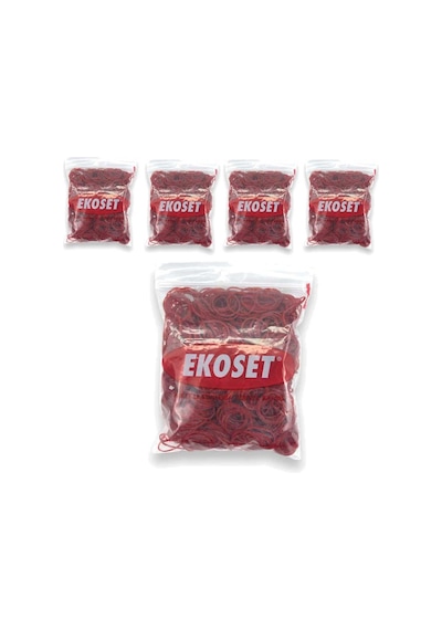 Kırmızı Toka Lastiği 500 Gr 5'li Paket