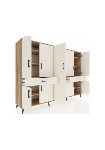 Hyperion Dolap 12 Raflı 2 Çekmeceli 8 Kapaklı 220x44x163 Çam-ayta Çam-aytaşı Hyperion Dolap 12 Raflı 2 Çekmeceli 8 Kapaklı 220x44x163 Çam-ayta Çam-aytaşı