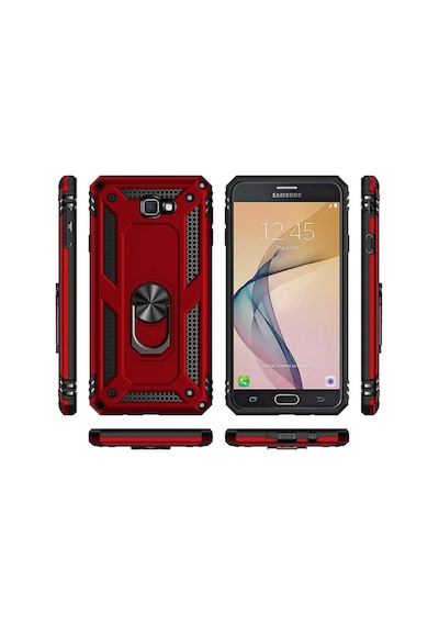 Samsung Galaxy Uyumlu J7 Prime Yüzüklü Standli Vega Kilif Ekran Koruyucu 510433366