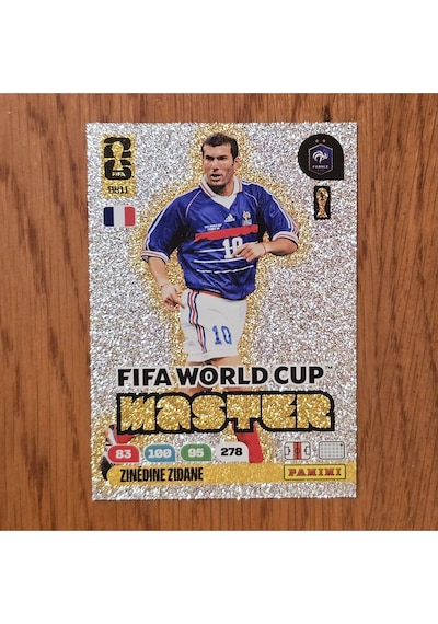 Fwc 2036 Zinedine Zidane Fransa World Cup Master Oyun Kartı