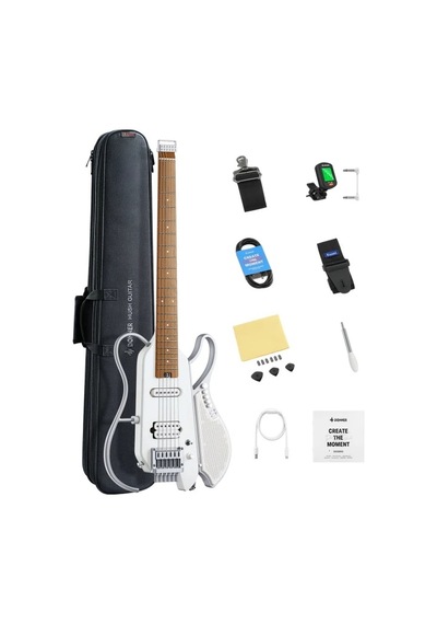 Donner Hush X Lıve Traveller Elektro Gitar Beyaz 104082560216