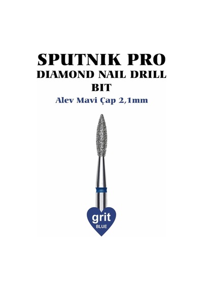 Elmas Alev Freze Mavi Çap 2,1mm