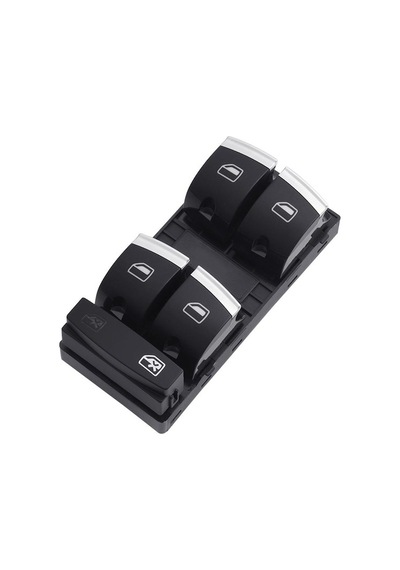 AUDİ A4 SOL DÖRTLÜ CAM AÇMA DÜĞMESİ ANAHTARI KROM 2004-2013