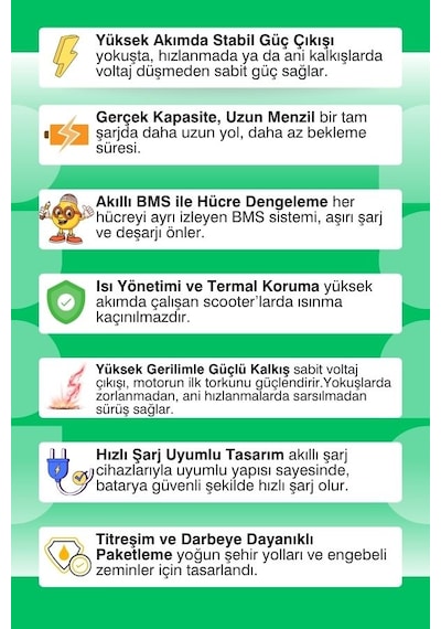 Ov-012 48v 10ah Batarya Powerxtra Hücreli 12c Değerli Özel Üretim Scooter Bataryası
