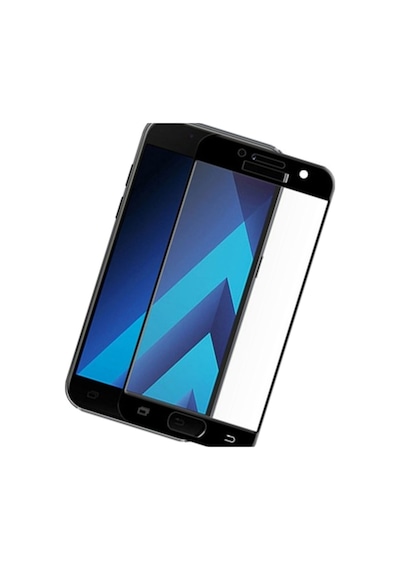 Samsung Uyumlu Galaxy A5 2017 Siyah Tam Kaplayan Ekran Koruyucu Cam