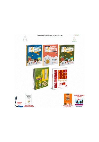 Çanta 8. Sınıf Lgs Tüm Dersler 167 5 Kitap Seti
