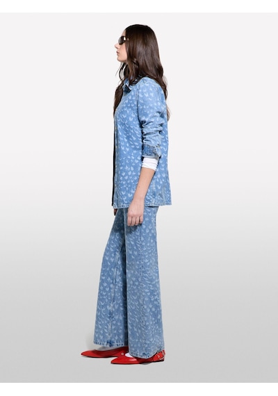 Sisley %100 Pamuk Baskılı Normal Bel Geniş Paça Denim Pantolon Kadın Haki Yeşili Denim Pantolon - 325p43y3le04f Sisley %100 Pamuk Baskılı Normal Bel Geniş Paça Denim Pantolon Kadın Haki Yeşili Denim Pantolon - 325p43y3le04f