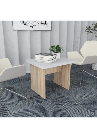 Plus 4'lü Ofis Takımı  Model 7 Meşe Beyaz
