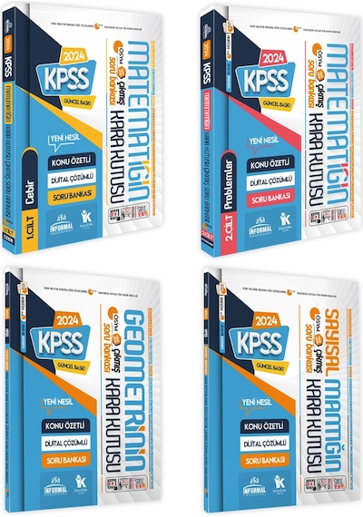 KPSS Matematik 1.ve 2.cilt-geometri Ve Sayısal Mantık Kara