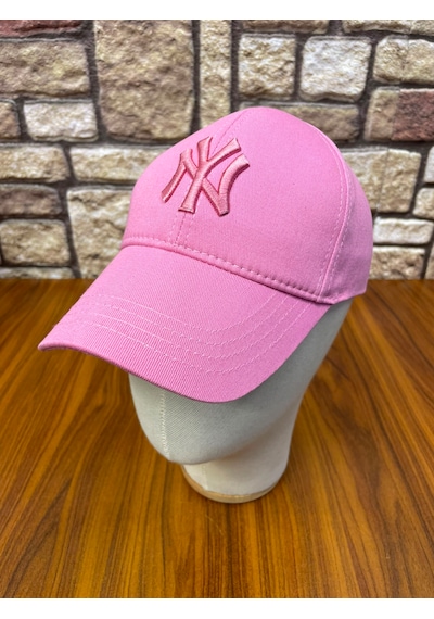 Hamze Ny New York Nakış Pamuk Unisex Beyzbol Cap Şapka Pembe