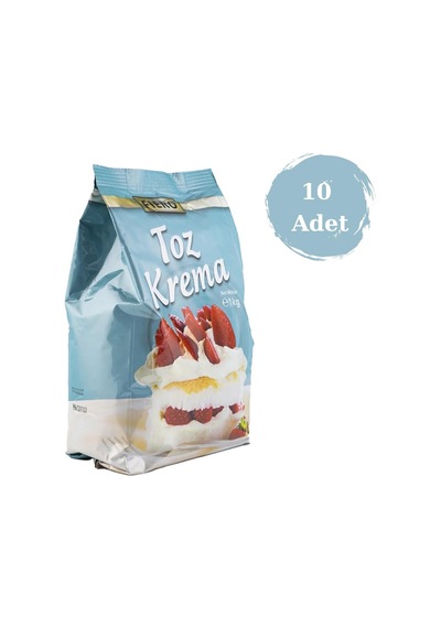 Fiero Pastacılık Tozu Toz Krema & Patiseri 1 Kg 10 Adet