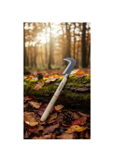 Karbon Çelik Geleneksel Sürmene Tahrası - 55cm Toplam Boy, 19cm Kesim Ağzı