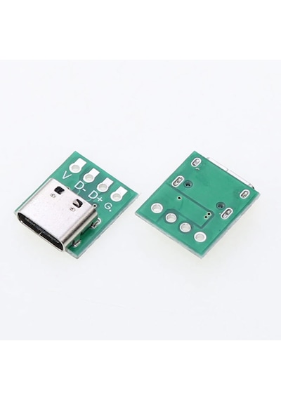 Usb Type C 4 Pin Dıp Çevirici Pcb Usb Dip Adaptör Kart