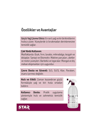 Ağır Yağ Çözücü 1000 Ml Airfryer, Fırın, Izgara, Ocak, Ve Aspiratör İçin Etkili Temizlik Çözümü