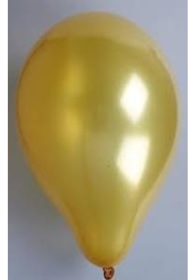 50 Adet Metalik Sedefli Altın Sarısı Gold Rengi Dore Balon