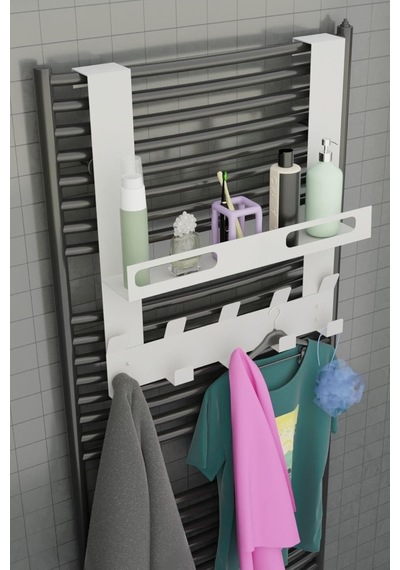 Risingmaber Beyaz Raflı Havlupan Askısı Banyo Petek Askısı Ve Raflı Havlu Askılığı, Banyo Peteği Askılığı Diğer