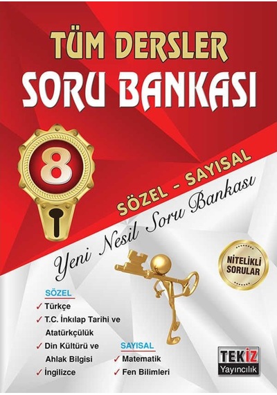 Tekiz Lgs Tüm Dersler Soru Bankası 8. Sınıf