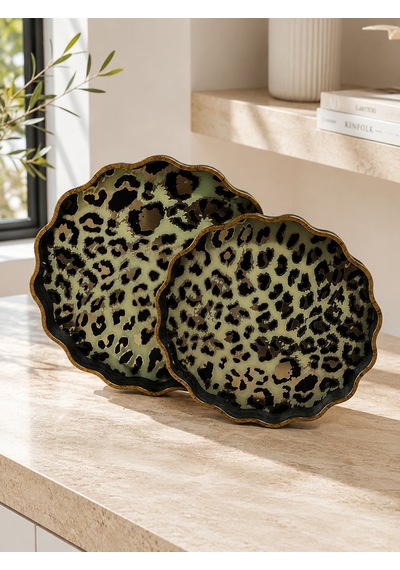 2li Passifolia Leopar Lüks Tepsi-5240