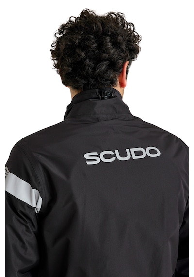 Scudo Peru Siyah Üst Motosiklet Yağmurluğu - Xl