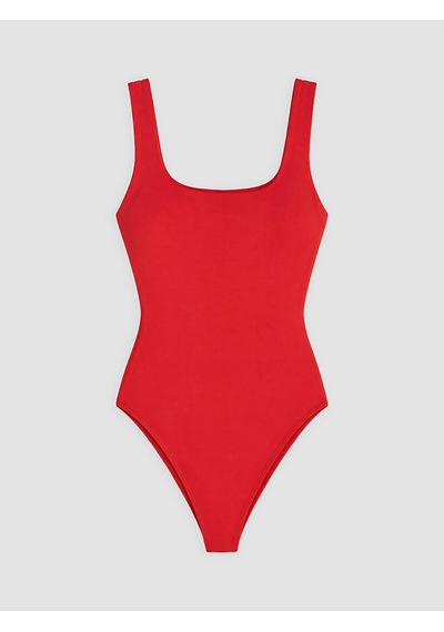 Lcw Vision Kırmızı Kare Yaka Kadın Bodysuit