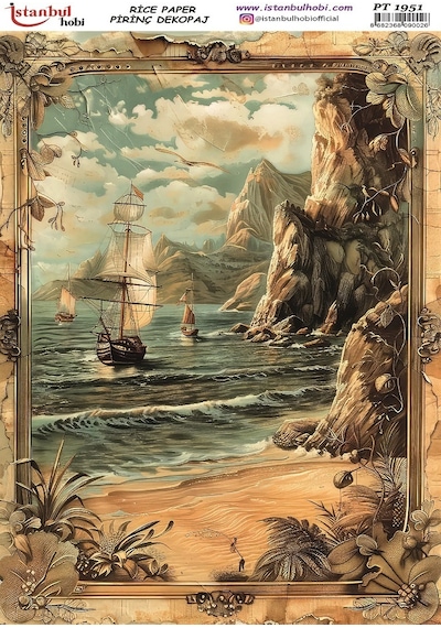 Pirinç Dekopaj Kağıdı 30x42cm Pt-1951