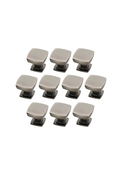 Pirinç Saten Nikel Webber Mutfak Hardware Dolap Tokmak, Gümüş, P29542k-904-b