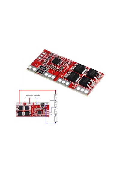 Robizstore-4S 30A Bms Lityum Li-İon Batarya Koruma Kartı - 18650 Lipo
