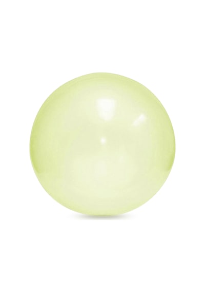 Neevoyu Sarı 40cm Tpr Şeffaf Balon Topu - Hava Ve Su Doldurulabilir, Patlatıp Çarpılabilir, Renkli Çanta Ve Üfleme Borusu İçerir