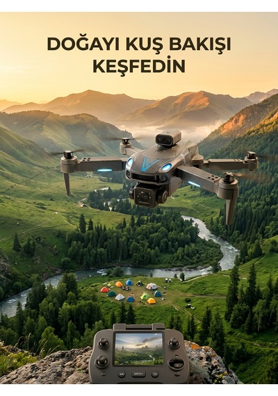 Uzaktan Kumandalı Çift Kameralı Hobi Ve Fotoğraf Drone'u - Lisinya