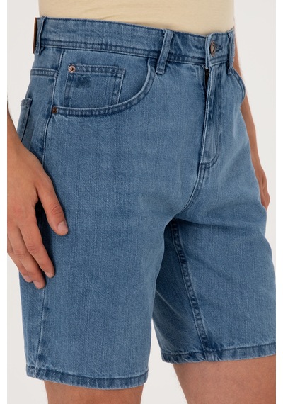 U.s. Polo Assn. Erkek Mavi Şort Jean 50304411-dn0022 Mıd Blue