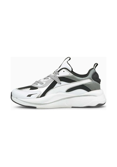Puma Rs-curve Erkek Spor Ayakkabı Beyaz Silver Dar Kalıp Gümüş