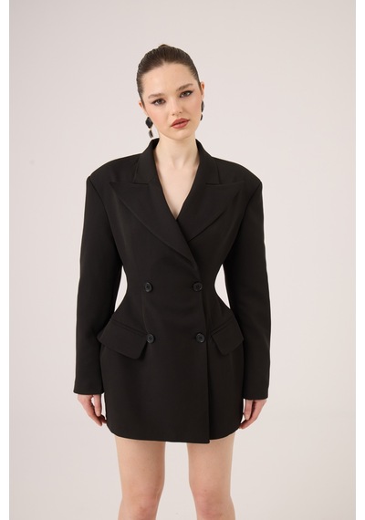 Holly Lolly Belden Oturmalı Galina Blazer Ceket Siyah