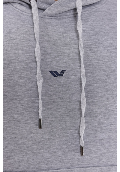 Rowinger Kanguru Cepli Ayarlanabilir Kapüşonlu Sweatshirt Grey