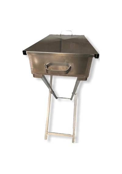 Demir Mangal Katlanır Ayaklı 65 Cm Inox