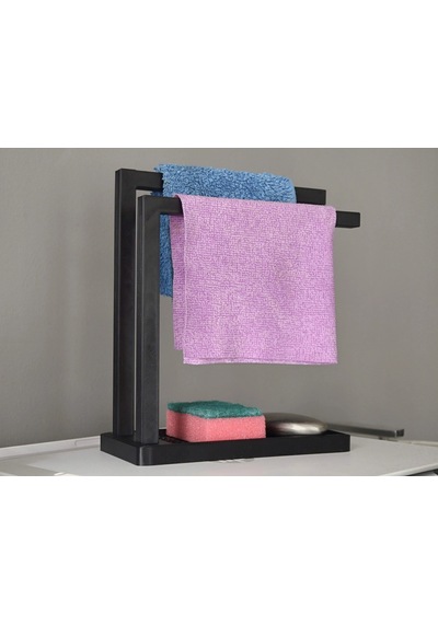3d Baskı Havluluk Ve Sabunluk Organizer - Lavabo Üstü Çok Amaçlı Düzenleyici-siyah Çok Renkli